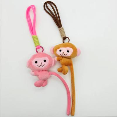 Cartoon Affe Plüsch Schlüsselanhänger Rosa Braun Langschwänzig Flauschig Stofftier Anhänger Tasche Anhänger Zubehör Paar Geschenk Süße Sachen