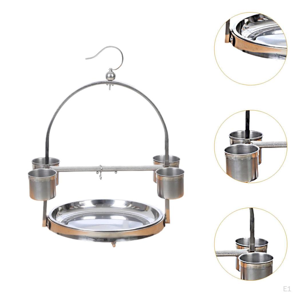 Bird Cage Parrot Playstand Stand Tabletop for Lovebird Cockatiels Budgie