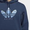 Adidas Solid Color Brand Logo Hooded Long Sleeve Sweatshirt Unisex sweatshirt Blue GL9973