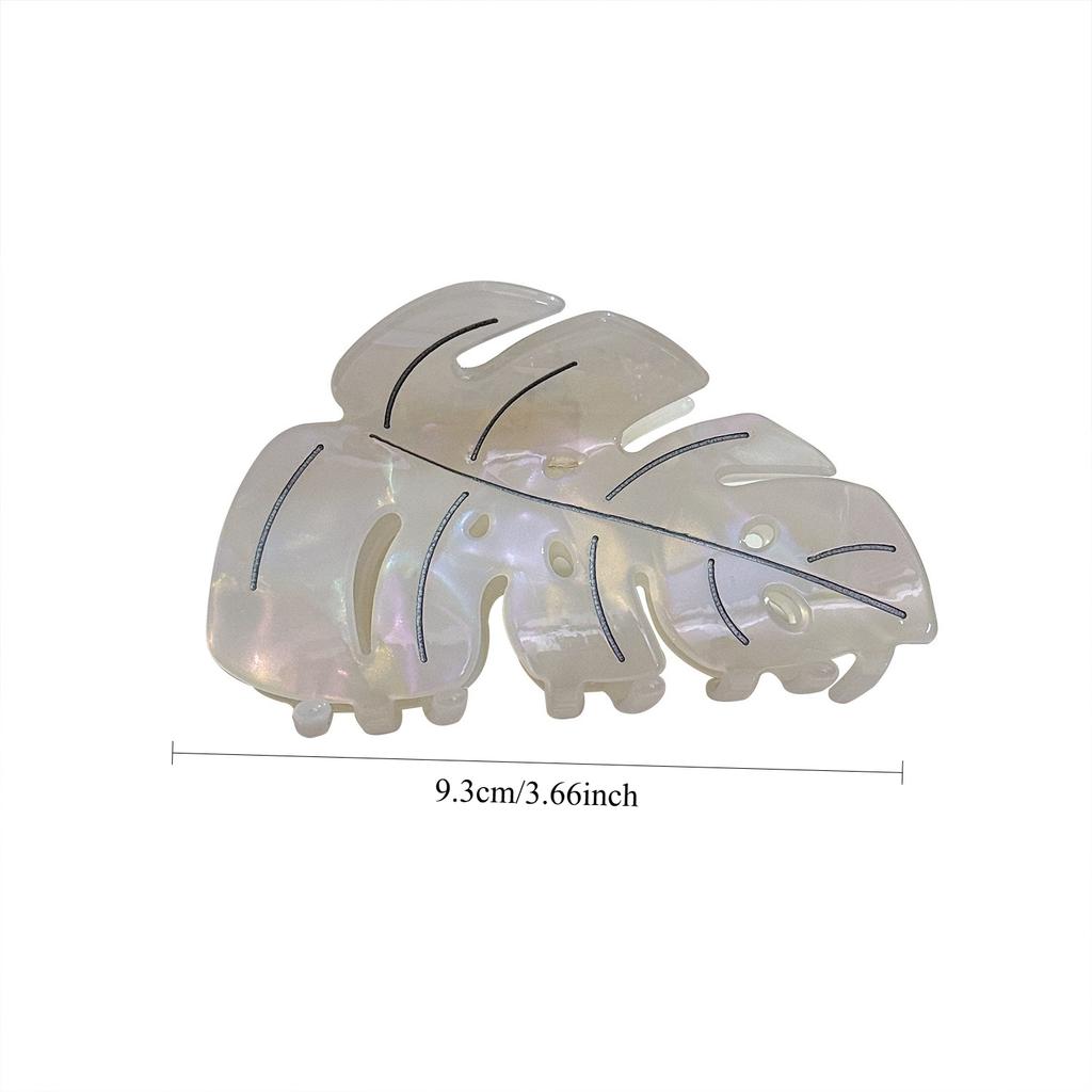 High-end Leaf Hair Clip, Large Acetate Hair Clip, Versatile Shark Clip Hair Accessory for Updo.