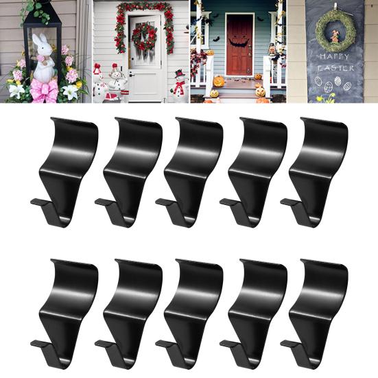 10Pcs Storage Hooks Rustproof Corrosion Resistant Not Easily Deformed Polished Surface Simple Installation Hanging Wall Hooks