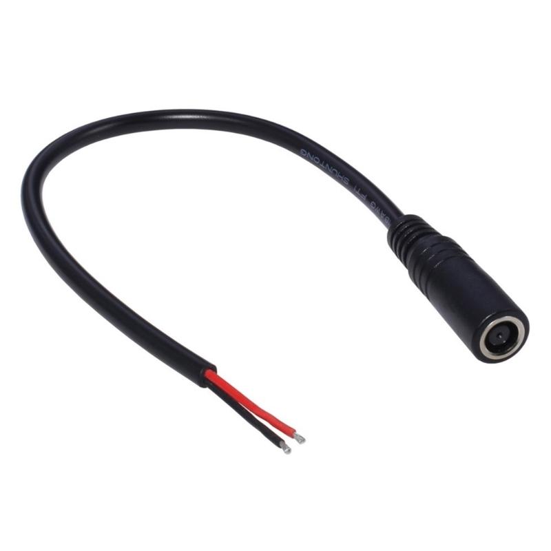 High Quality DC7.4x5.0mm Female To 2Pin Power Cable 18AWG 2x0.75mm2 Power Wires for Laptop Charger Supports Up To 120W