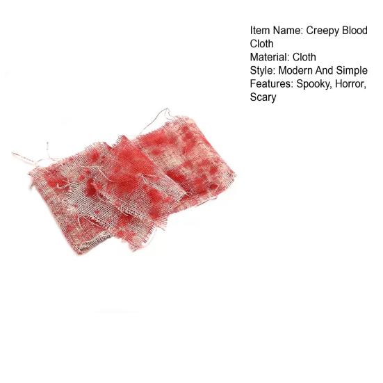 Halloweenová krevní látka Strašidelná krevní gázová látka Obvaz Strašidelná látka Krevní pruh Závěs do dveří Schodišťové doplňky pro strašidelný dům
