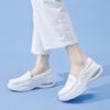 Hospital Work Shoes Air Cushioned Nurse Shoes for Women Breathable Flat Heel Comfortable Soft Sole White Thick Sole