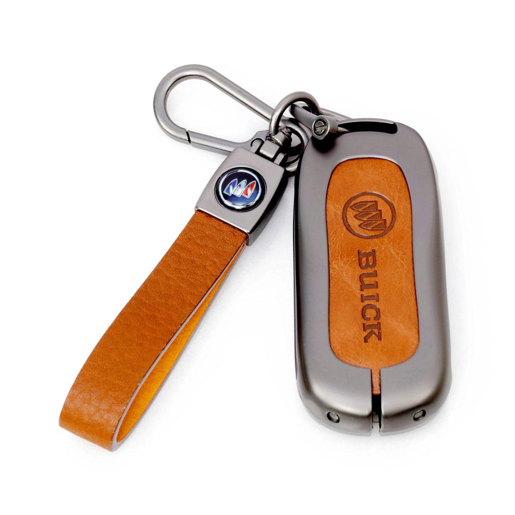 Buick Envision S/21/22 Plus Key Case: Alloy & Genuine Leather Protection