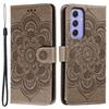 For Samsung Galaxy A55 5G Case PU Leather Mandala Imprinted Design Wallet Phone Cover
