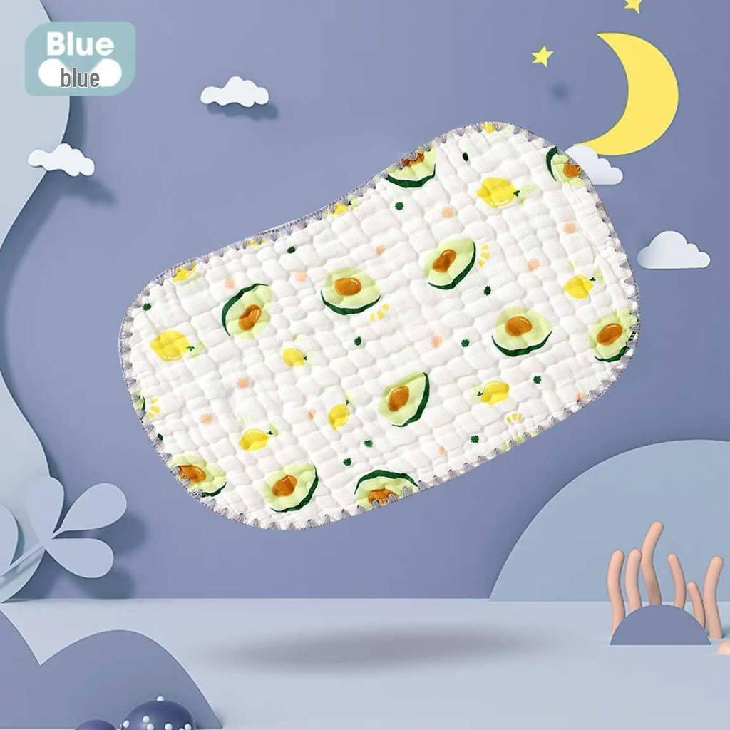 Newborn Cloud Slice Pillow: Ten-Layer Gauze, Sweat-Absorbing, Anti-Spit Milk, Head Protection Pillow