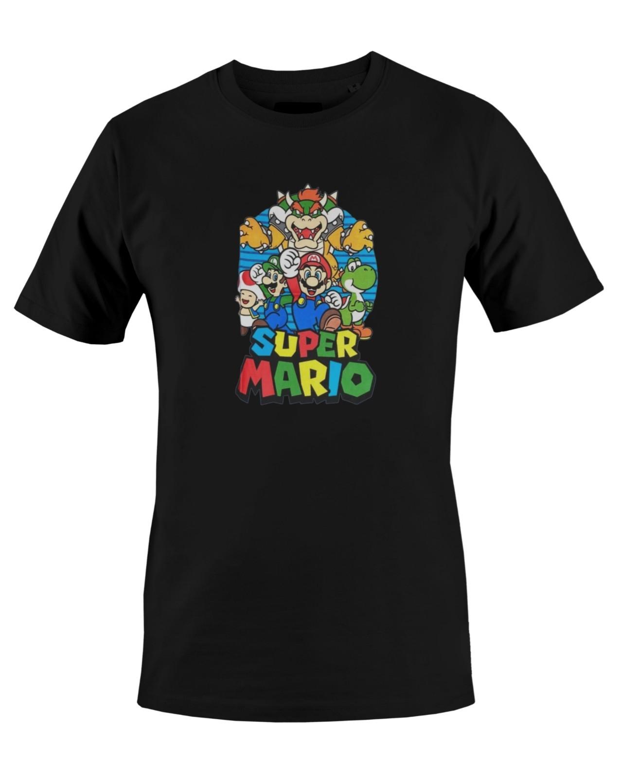 Nintendo Super Mario Group Graphic Print Mens T-Shirt XL