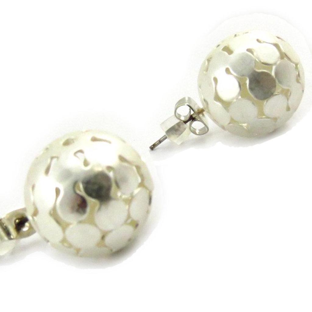 Les Trésors De Lily [J7122] - Silver 'Choreography' Earrings