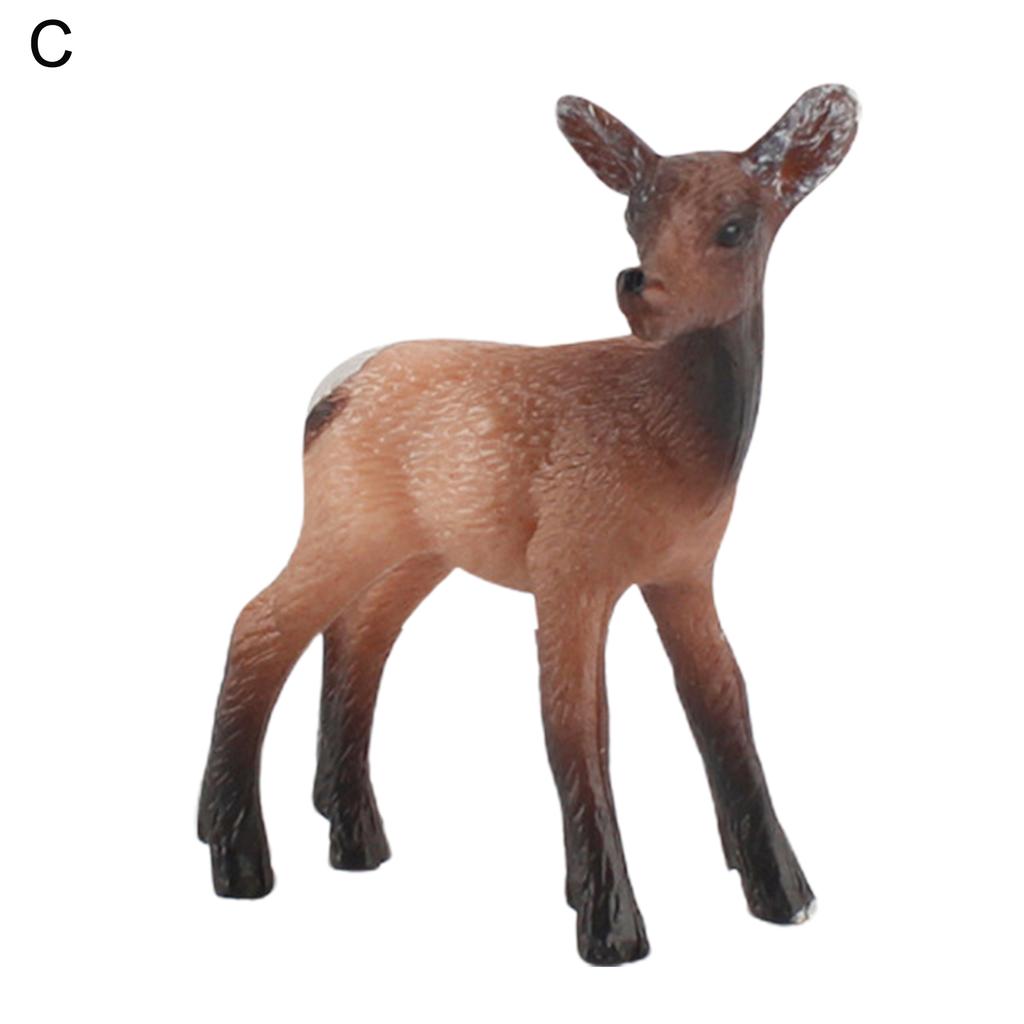 Animal Figurine Realistic Alpaca Goat Deer Ostrich Horse Forest Woodland Creatures Figure Kids Educational Wild Animal Toy
