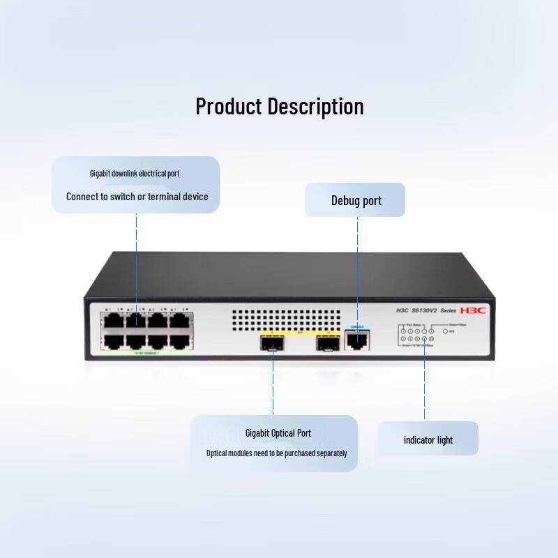 H3C S5130V2-10P-LI Gigabit Managed Switch
