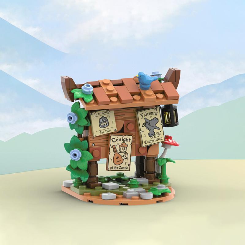 

MOC строительные блоки замок курятник замок лодка палатка конюшня модель украшение средневековая сцена игрушка коллекция строительных блоков PDF Guide by Email