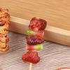 1 Adet Sevimli Mini Oyuncağı Barbekü Simülasyon Yemeği Minyatür Bebek Evi Oyuncağı İçin