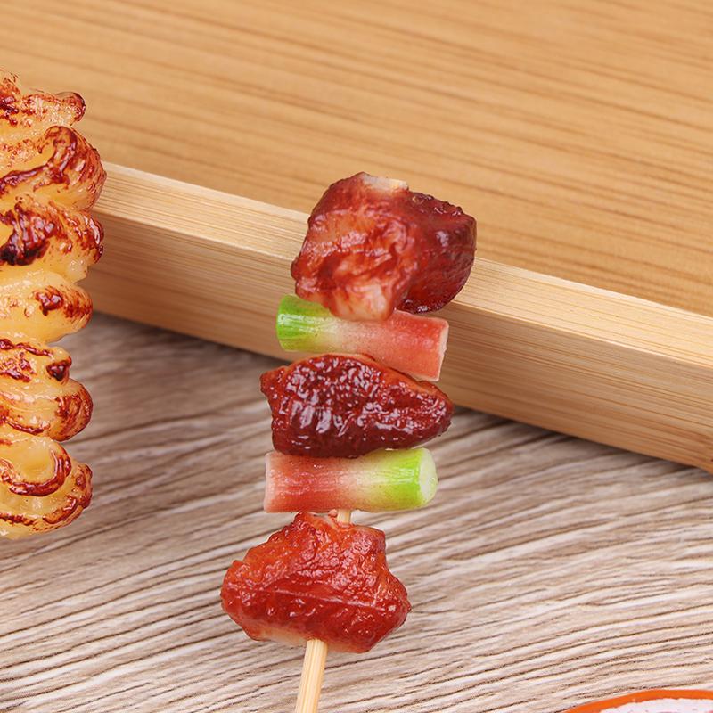 1 Adet Sevimli Mini Oyuncağı Barbekü Simülasyon Yemeği Minyatür Bebek Evi Oyuncağı İçin