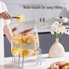 Fruit Flower Tea Cold Water Kettle - Food-Grade Plastic Beverage Barrel with Electroplated Faucet
