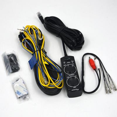 מגבר סאב וופר לרכב TS-120DA עם בקר בס מרחוק קווי וחיווט התקנה