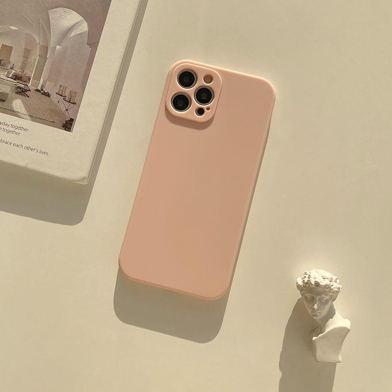 Simple Solid Color 16 Apple 14Pro Max Imitation Original Liquid Silicone Iphone15 Phone Case X Suitable for 11 Soft 13