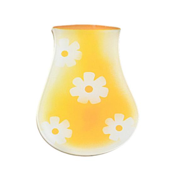 Mini Acrylic Vase Refrigerator Magnet 3D Plants Flower Holder Miniature Vase Fridge Magnet Home Office Kitchen Decoration A