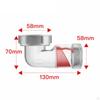 Visible Sink Drain Backflow Preventer Drainage Connector Easy Installation Drains Tube