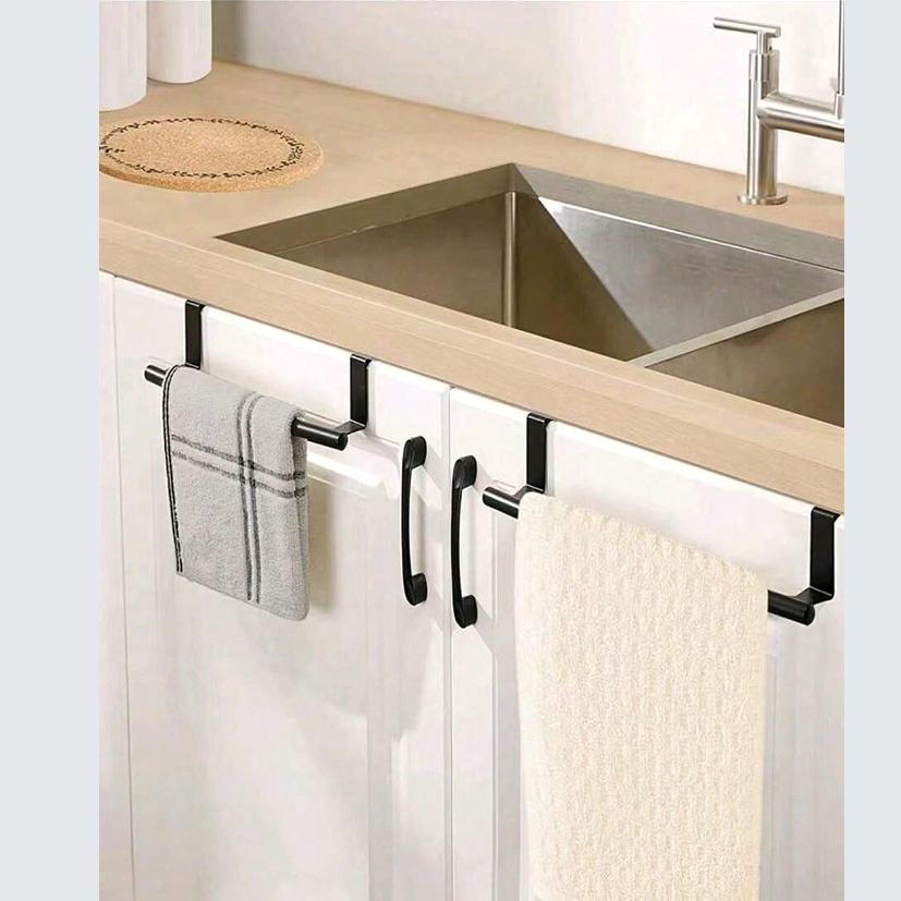 Stainless Steel Kitchen Cabinet Towel Rack, Seamless Bathroom/Kitchen Door Towel Bar Storage Rack, Wedding Decor, Holiday Decor