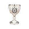 Home Retro Metal Small Wine Cup With Embossed Style Luxurious Whiskey And Red Wine Glass Suitable For Festive Parties