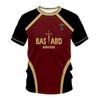 Camiseta Bastard München Cosplay Tops Personalizados Ropa Holgada Manga Corta Unisex Streetwear Casual Cuello Redondo Camisas con Estampado 3D