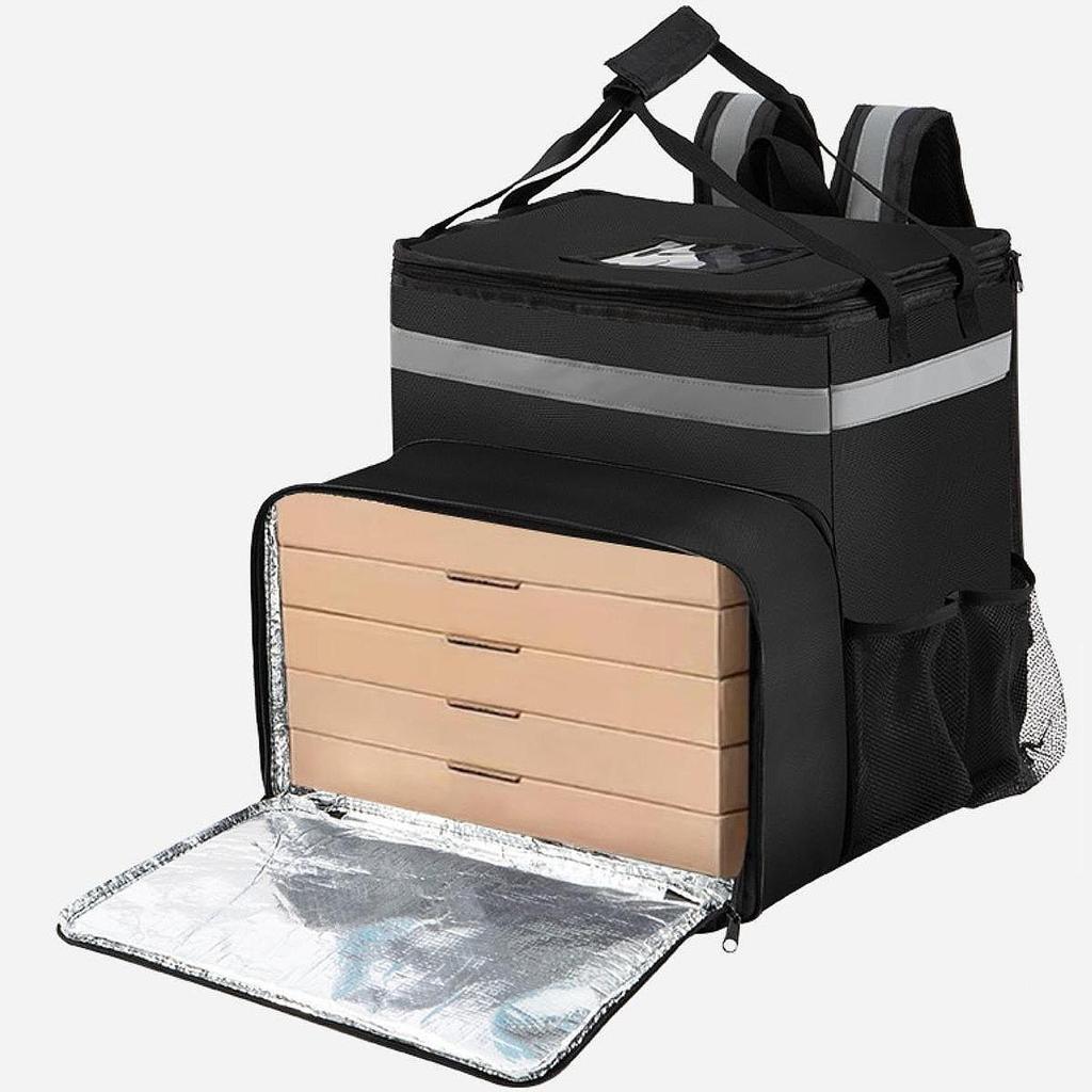 Lebensmittellieferrucksack Schultertasche Verschleißfest Mit Seitlichen Getränkehaltern Einfach zu Bedienen