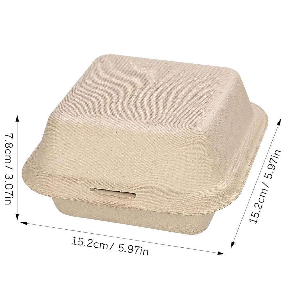 Disposable Clamshell To Go Boxes,Compostable Biodegradable Clamshells Takeout Containers with Lids,Microwavable Container