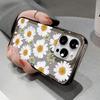 Full Screen Small Chrysanthemums Transparent Phone Case For IPhone 16 15 14 13 12 11 Pro Max 7 8 plus X XR XS Soft Case