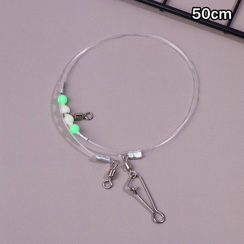 Angelzubehör Wirbel Nachtleuchtende Perlen Stifte Röhrchen Verbinder Angelwirbel 1 oder 2 Haken für Angelschnur und Gewicht