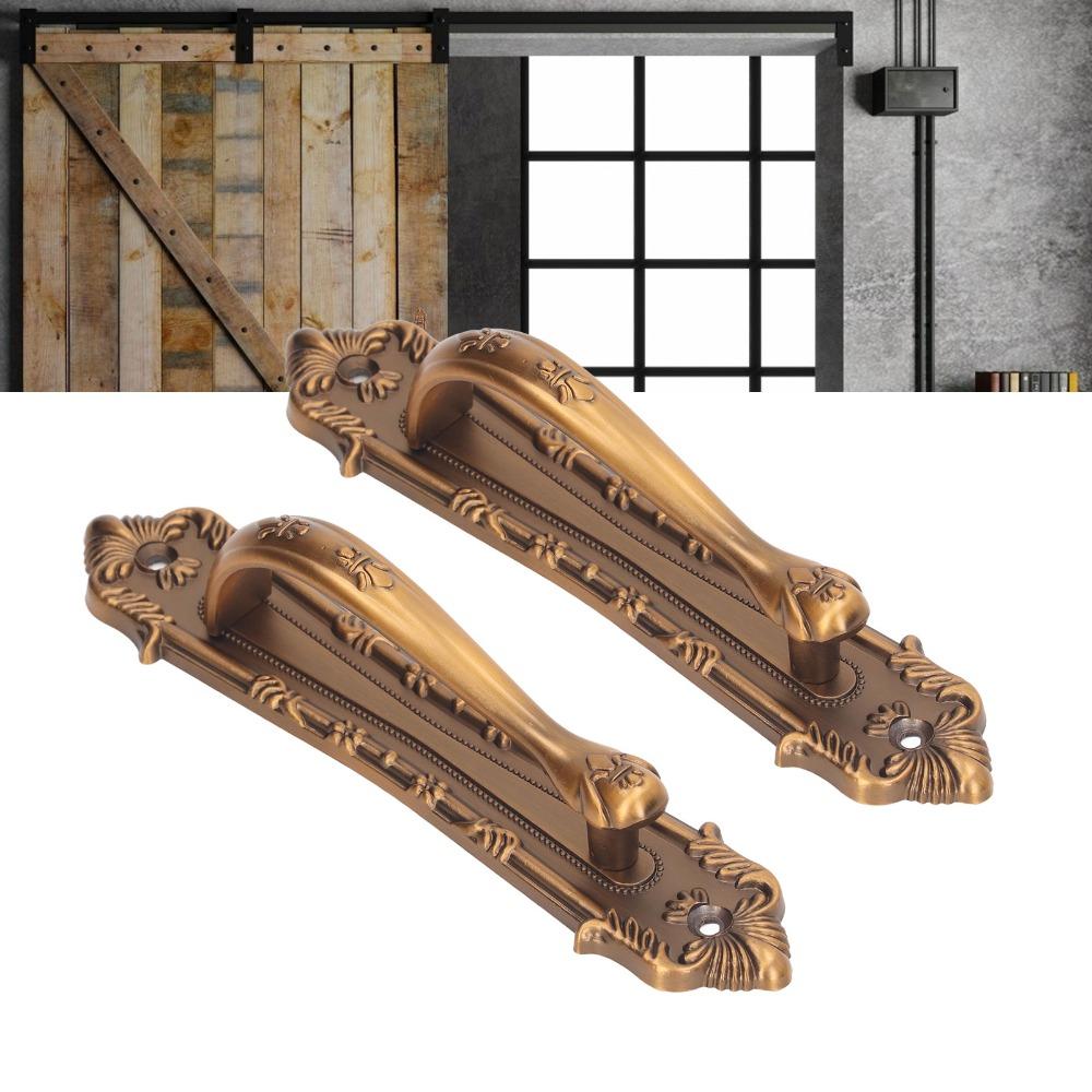 2pcs Sturdy Sliding Door Handle Durable Pull Door Handle Vintage Barn Door Handle  Gate