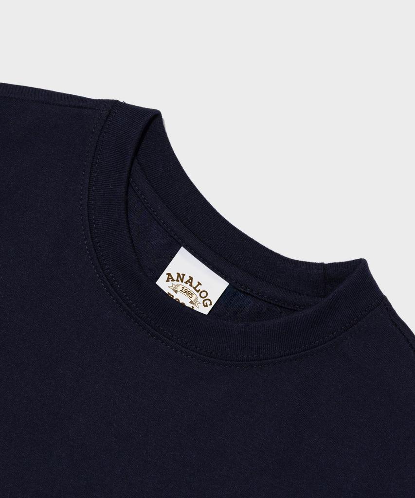 ANALOG MOOD Summer Vacation Mood Short Sleeve T-Shirt (Navy)