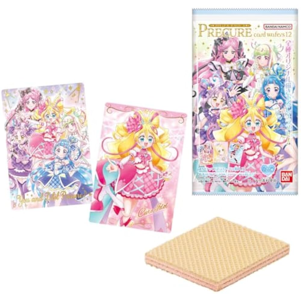 Pretty Cure Card Wafers 12 Pack Box of 20 (Food Toy)