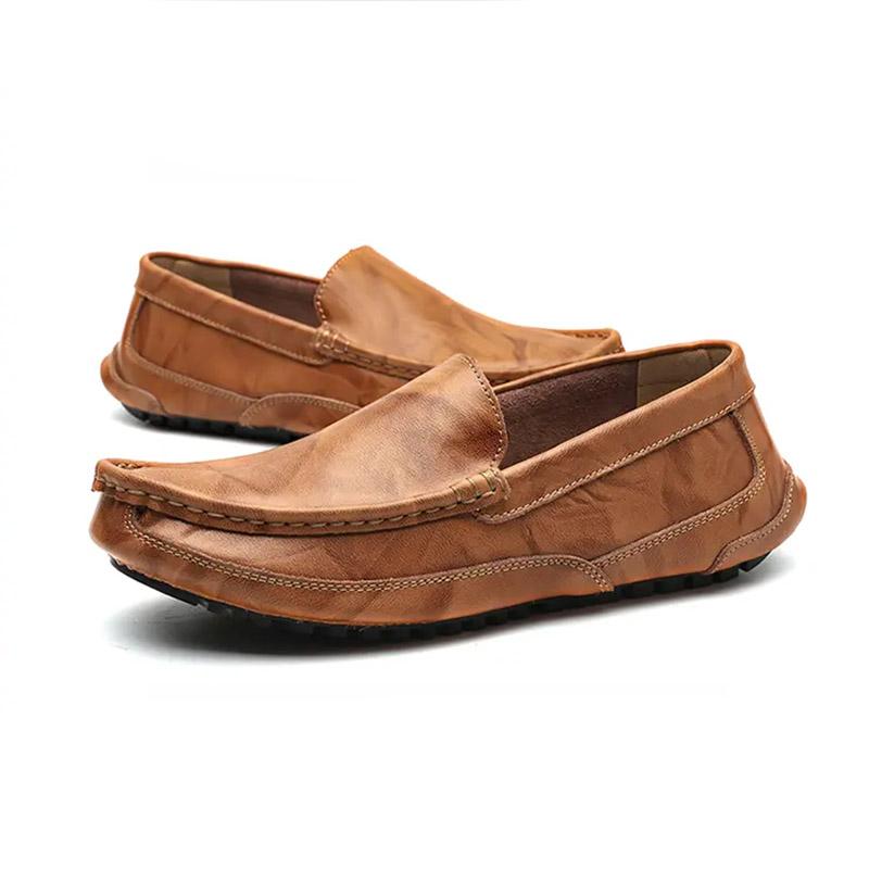 

Мужская повседневная обувь из дышащей натуральной кожи, мужские мокасины, деловая офисная обувь, мужские мокасины, мужские туфли, большой размер 47 48 48 жёлтый