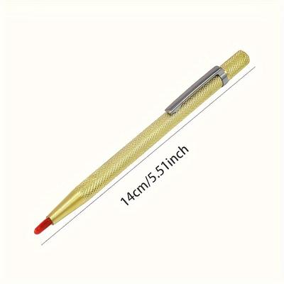 2/5Pcs Diamond Nib Titanium Pen, Precision Metalworking and Woodworking Tools for Cutting Glass, Tiles, Metal and Wood