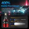 9005 9006 LED Headlights High Low Beam 24000LM 6000K White Bright 3570 CSP Chip Turbo Fan  Auto HeadLamps