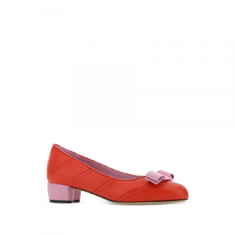 Salvatore Ferragamo Ferragamo Ornament Pump Red