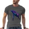 Space Whale TShirt Summer Print Short Sleeve Tee