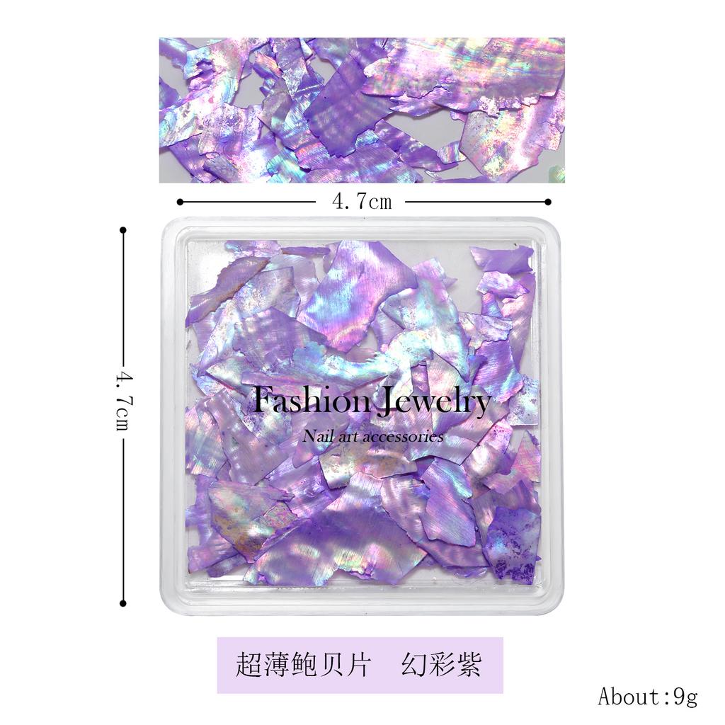 Nail Art Shell Slices Accessories Tools Thin Abalone Mica Slices Shredded Color Aurora Symphony Pearl Shell Slices