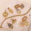 2026 DIY Pendant Necklace Fortune Amulets 18K Gold Plated Stainless Steel Charms Protection Luck Pendants for DIY Jewelry Making