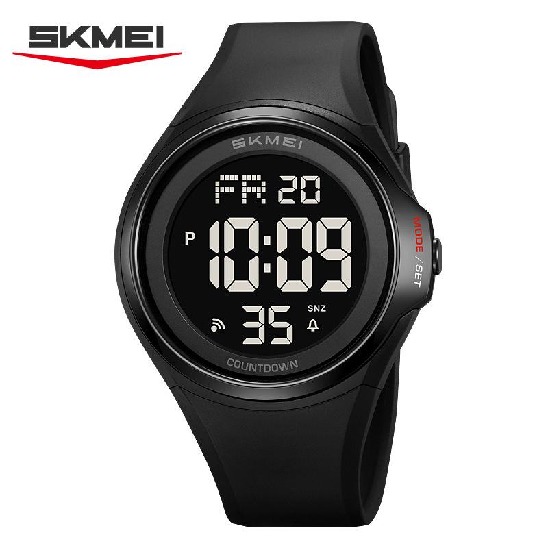 Электронные часы Модные студенческие электронные часы Водонепроницаемые Наручные часы Хронограф Спортивные Водонепроницаемые Студенческие часы Будильник