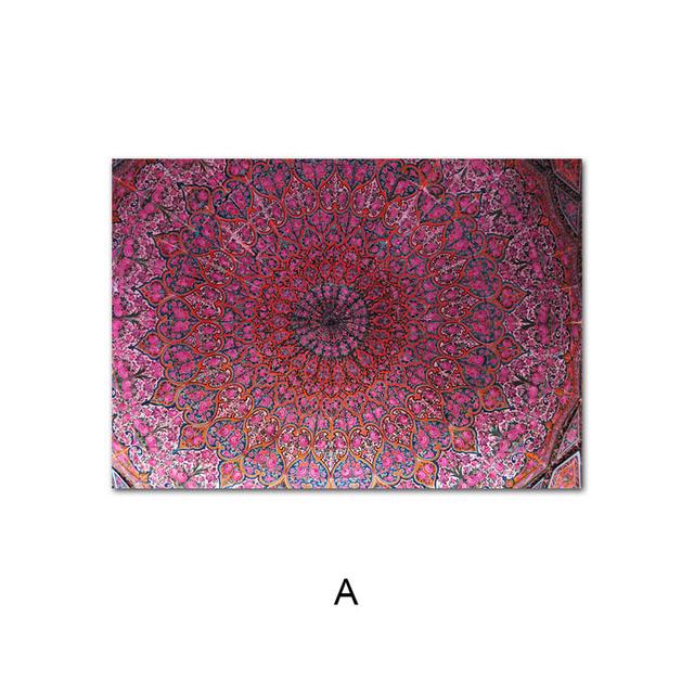 Modern Islamic Painting Canvas Picture for Home Purple Arabic Calligraphy Wall Art Posters and Prints for Living Room No Frame