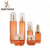 Achteckiges Kosmetikset: 30g Serum-Glasflasche, 50g Cremetiegel, Gesichtscremeflasche & Lotionpumpe.