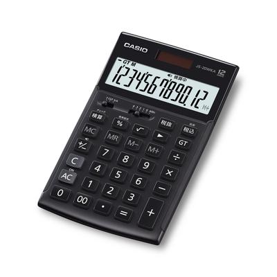Casio Professional Business Check Just Green Purchasing Law Eco Mark Certified Calculator, 12-Digit, Function, Type, Black, JS-20WKA-BK-N, Compliant,