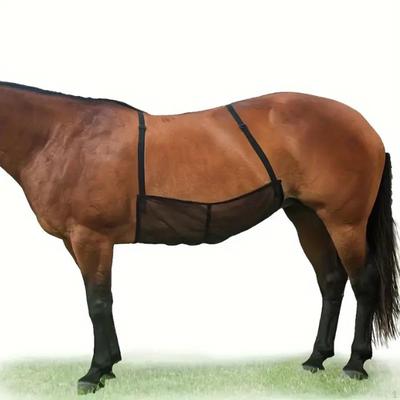 Horse Fly Sheet Belly Guard,Breathable Wrap Anti Scratch Blanket Comfortable Mesh Protector