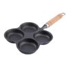 Wutuo Cast Iron Four-Hole Breakfast Frying Pan