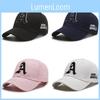 A Embroidery Letter Baseball Cap Breathable Outdoors Sun Protection Hat Gift