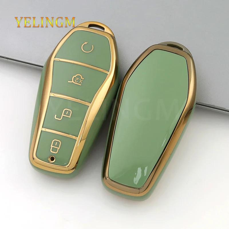 New Fashion Tpu Car Key Case Cover For Byd Qin Plusdmi Atto 3 Han Ev Dolphin Shell Fob Accessories