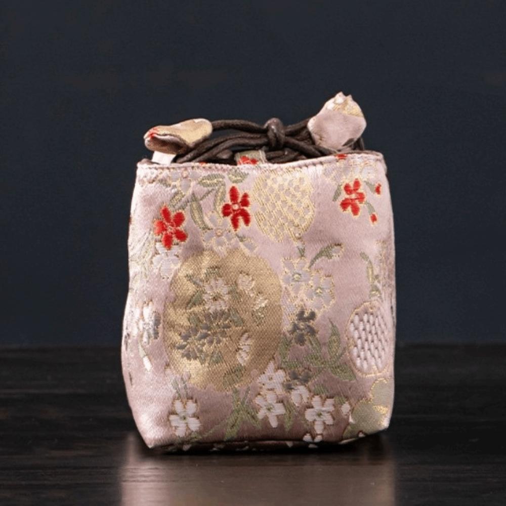 Embroidered Chinese Style Bag Thickened Teapot Storage Bag Tea Cozy Chinese Tea Culture
