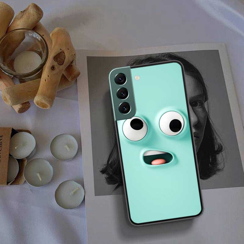 3D Grappig Gezicht Zachte Telefoonhoesje Voor Samsung A02 A03 A03S A04 A04S Galaxy A55 A35 A25 A15 S10 Lite A9 A8 A7 A6 Plus A90 A80 Hoesje T